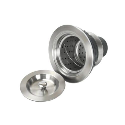 Gallery view 33″ Workstation Ledge Stainless Steel Sink with workstation sink layout and stainless steel finish