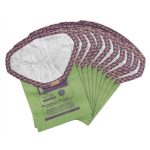 Detail view ProTeam 107314 Vac Bags open collar and reusable filter bag