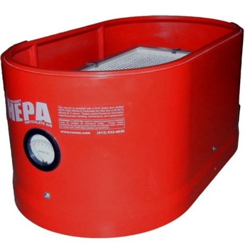 Angled view Ruwac Complete HEPA Maxx Filter Module showing filter housing assembly