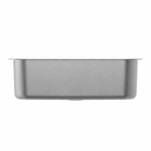 Small single bowl kitchen sink 18 gauge SIS-112 side view