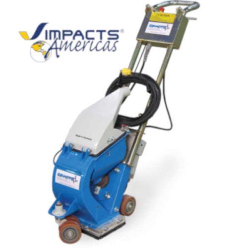 STI 8-inch concrete floor shot blaster for surface preparation and coating removal