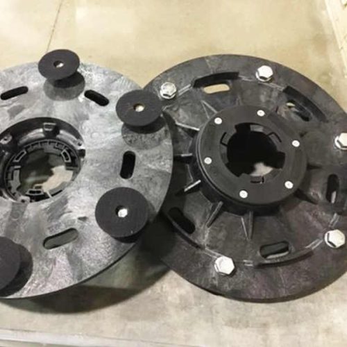 STI diamond disc driver for surface preparation grinding and polishing