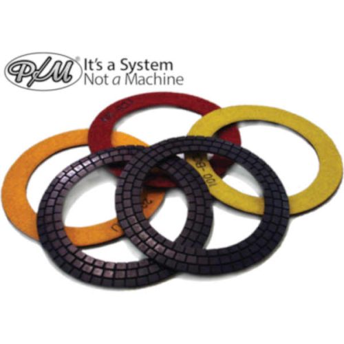 STI 7-inch ring-type resin-bond diamond polishing pads for concrete and stone edges