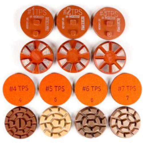STI TPS diamond system for epoxy terrazzo floor grinding and polishing