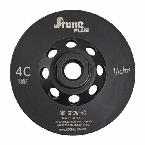 Stone Plus Victor steel body turbo cup wheel front view