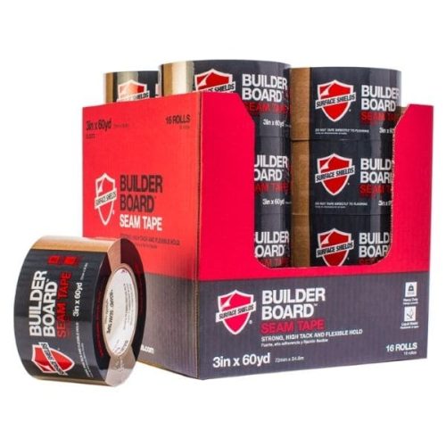 Detailed view Surface Shields Builder Board Tape 3" x 180' material texture and adhesive surface