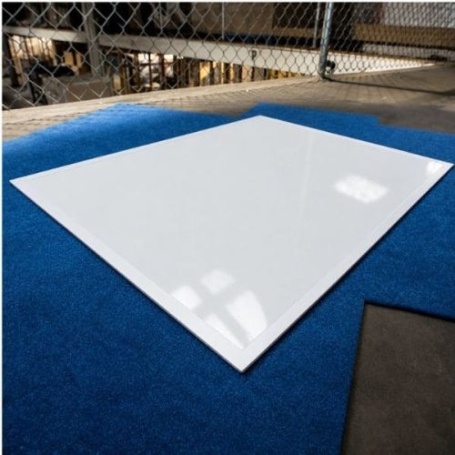 Detailed view Surface Shields Framed Tacky Mats showing adhesive film texture and trapped particles