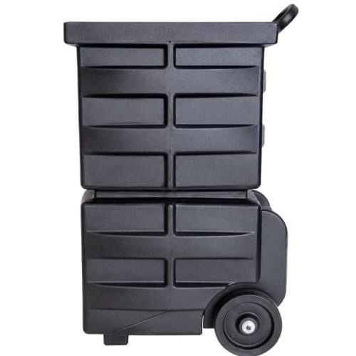 Side view Syclone Black CFM Negative Air Machine showing air intake and compact design