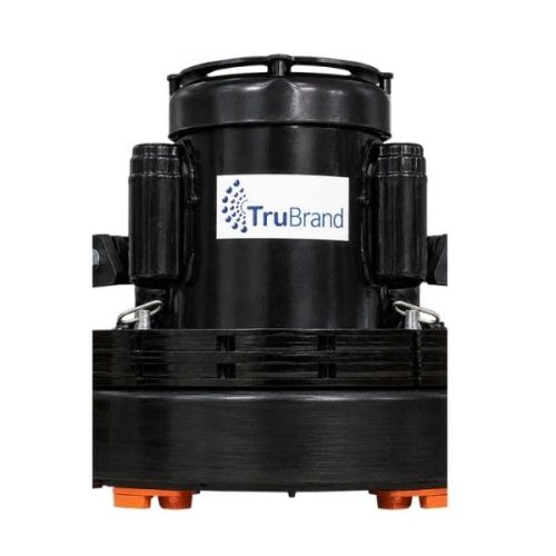 Front view TruBrand 17-inch Floor Machine polishing pad and handle assembly