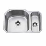 Undermount double bowl sink 18 gauge SIS-206 top view