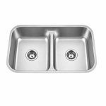 Undermount double equal bowl sink 18 gauge SIS-202-LD top view