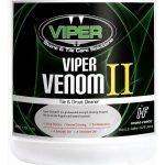 Close-up view Viper Venom II Tile & Grout Cleaner label and container detail