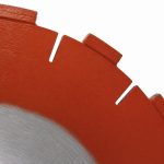 Close-up Weha 10″ Rodding Blade with diamond cutting edge and center mounting area