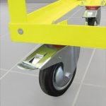 Close-up Weha 27 Wood Insert Fabrication Work Table work surface and support section