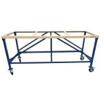 Side view Weha 27 Work Table White Rubber Top