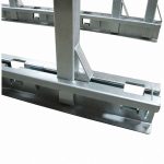 Close-up Weha Buffalo Slack Rack 72″ Tall Poles pole connection