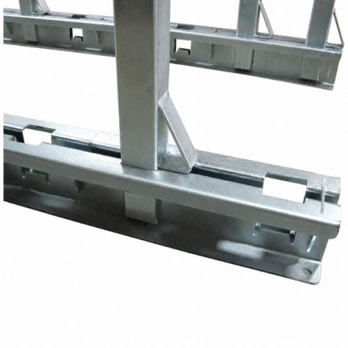 Close-up Weha Buffalo Slack Rack 72″ Tall Poles pole connection