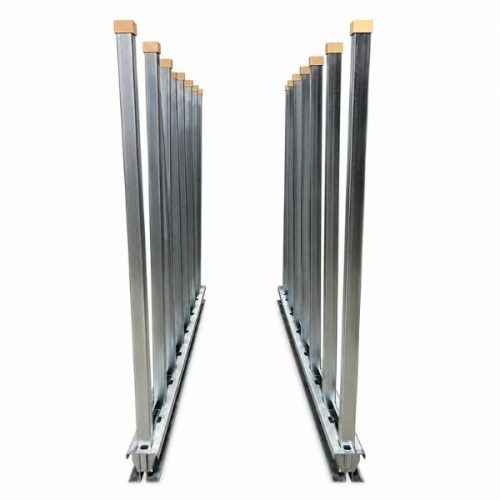 Side view Weha Buffalo Slack Rack 72″ Tall Poles