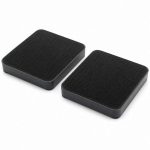 Angled view Weha Frankfurt Velcro Back Up Pads showing pad prile and velcro surface