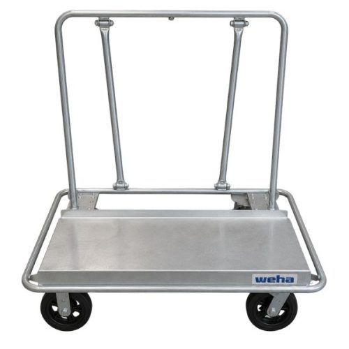 Front view Weha Galvanized Shop Cart Broken Down