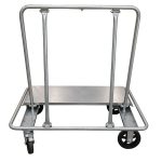 Rear view Weha Galvanized Shop Cart Broken Down