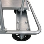 Top view Weha Galvanized Shop Cart Broken Down