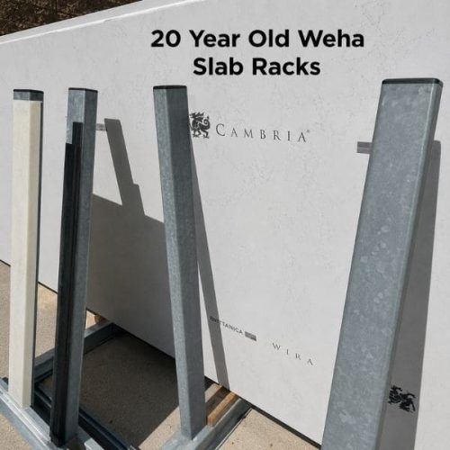 Weha Hippo Slab Bundle Rack Set in use storing slab bundles