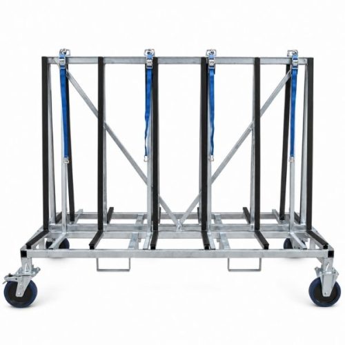 Front view showing Weha Large A-Frame Cart Double Sided