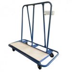 Angle view Weha Large Heavy Duty Shop Cart Drywall