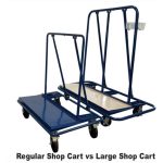 Gallery view Weha Large Heavy Duty Shop Cart Drywall showing additional cart details