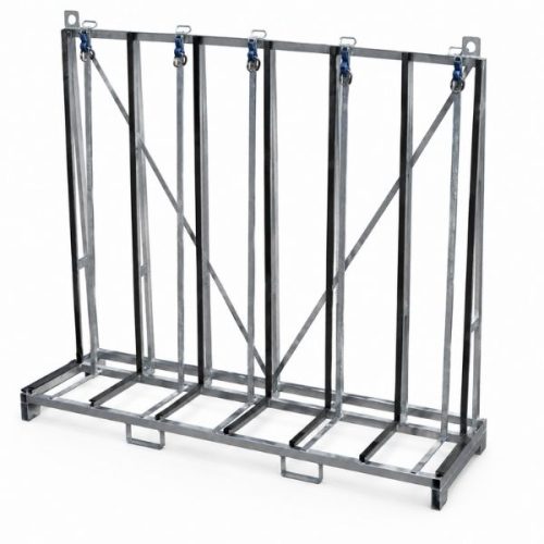 Angled view showing Weha Large Single Side A-Frame Cart