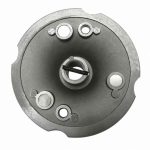 Front view Weha 4″ Magnetic Quick Connect Back Up Pad Holder showing circular pad face and central mount
