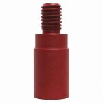 Front view Weha Radial Arm Finger Tip Red Reverse showing tool prile and mounting design