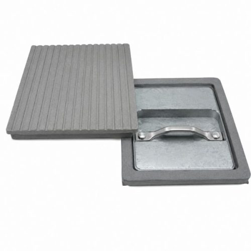 Angled view Weha Replacement Rubber Steel Plate R1000/1500 Jumbo