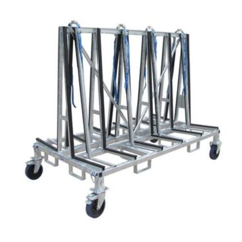 Angled view showing Weha Shorty A-Frame Cart Double Sided