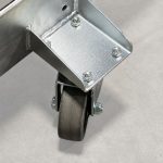 Close-up Weha Slab Buggy wheel and frame section