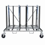 Front view Weha Small A-Frame Cart Double Sided