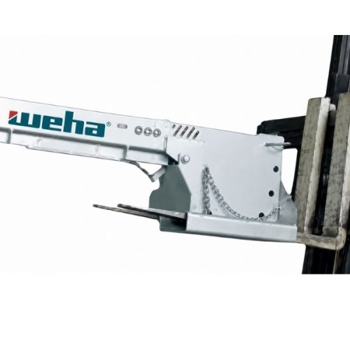 Close-up view Weha Telescopic Boom components