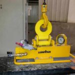 Weha Unipad Pneumatic Vacuum Lifter T800 Air Only lifting a stone slab
