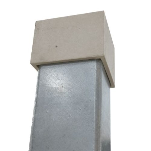 Angled view Weha White Caps for Bison Poles