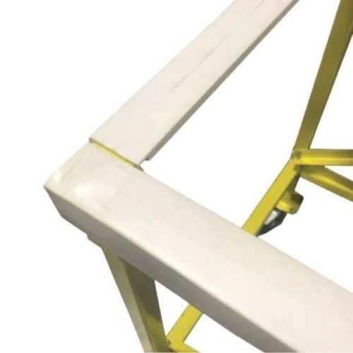 Angle view Weha White Replacement Rubber for Work Table 28