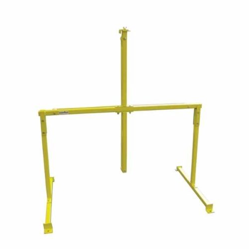 Weha yellow rodding stand front view