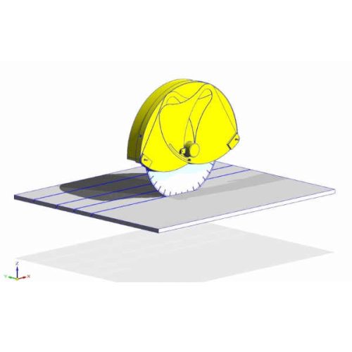 Achilli TSA portable rail saw for cutting stone slabs - Imagen Gallery 4