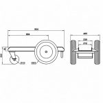 Aardwolf Broad Trolley dimensions measurement labels