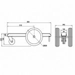 Aardwolf Load Master Trolley dimensions measurement labels