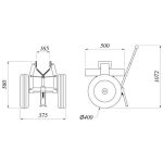 Aardwolf Self Locking Trolley SL-155 dimensions measurement labels