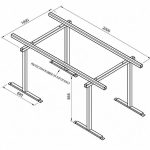 Aardwolf Trestle AT855W dimensions measurement labels