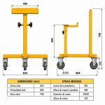 Aardwolf Vacuum Block Parking Station PSAVLP1 dimensional diagram