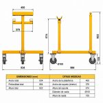 Aardwolf Vacuum Lifter Parking Station PSAVLP4 dimensional diagram
