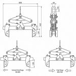 Aardwolf Versa Block Clamp 600 dimensional diagram